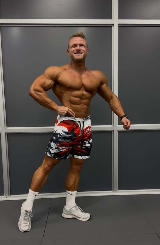 {{ product.title }} – Chula Wear® bodybuilding stage shorts