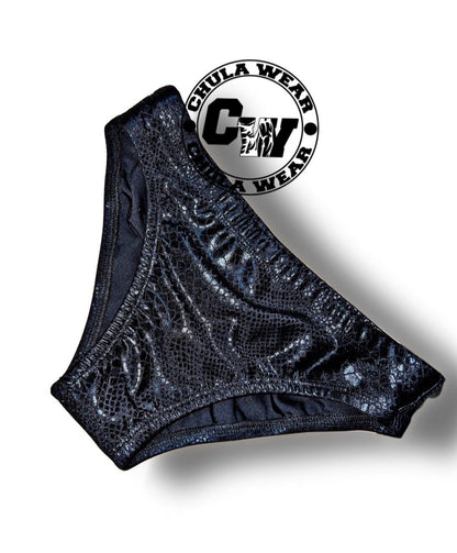 LEATHER LOOK BLACK PANTHER"  Classic Physique Briefs
