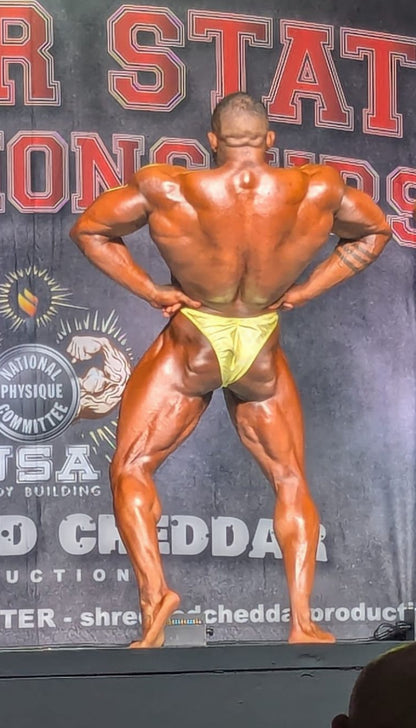 YELLOW MIRAGE BODY BUILDING TRUNKS