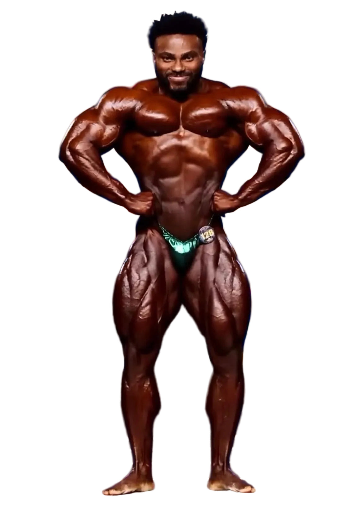GREEN DOTTED BODYBUILDING TRUNKS