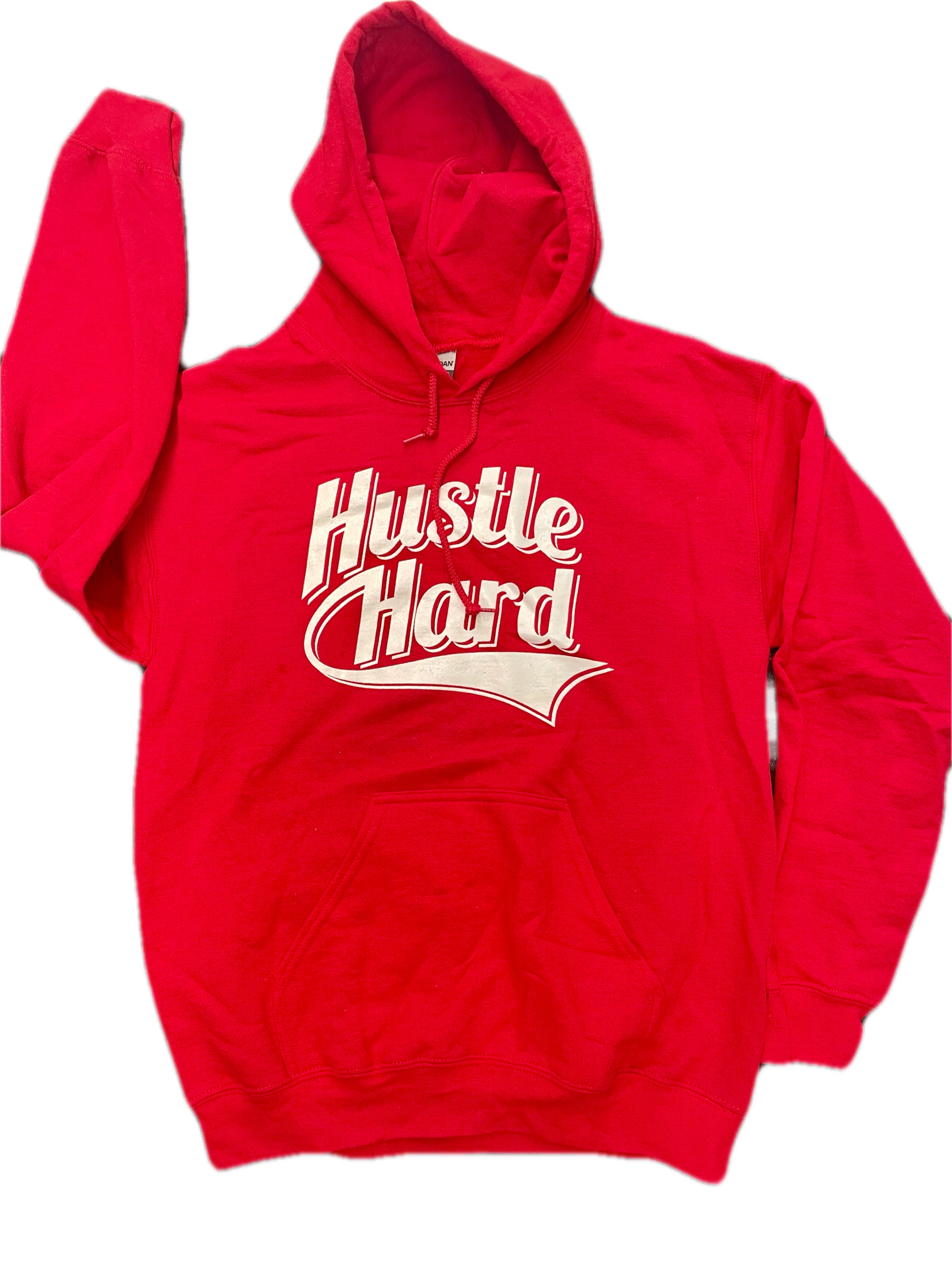 RED HUSTLE HARD HOODIE