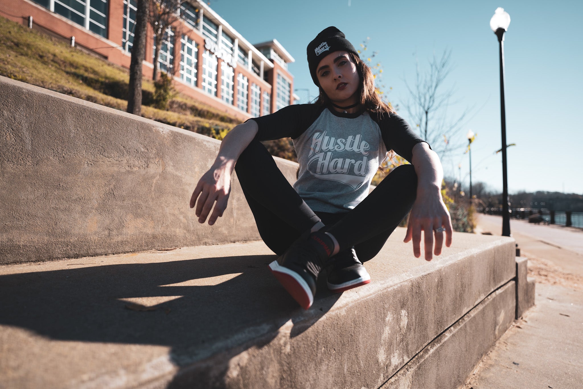 HUSTLE HARD BASEBALL TEE